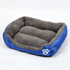Large Square Pet Bed – Plush Washable Dog & Cat Sofa