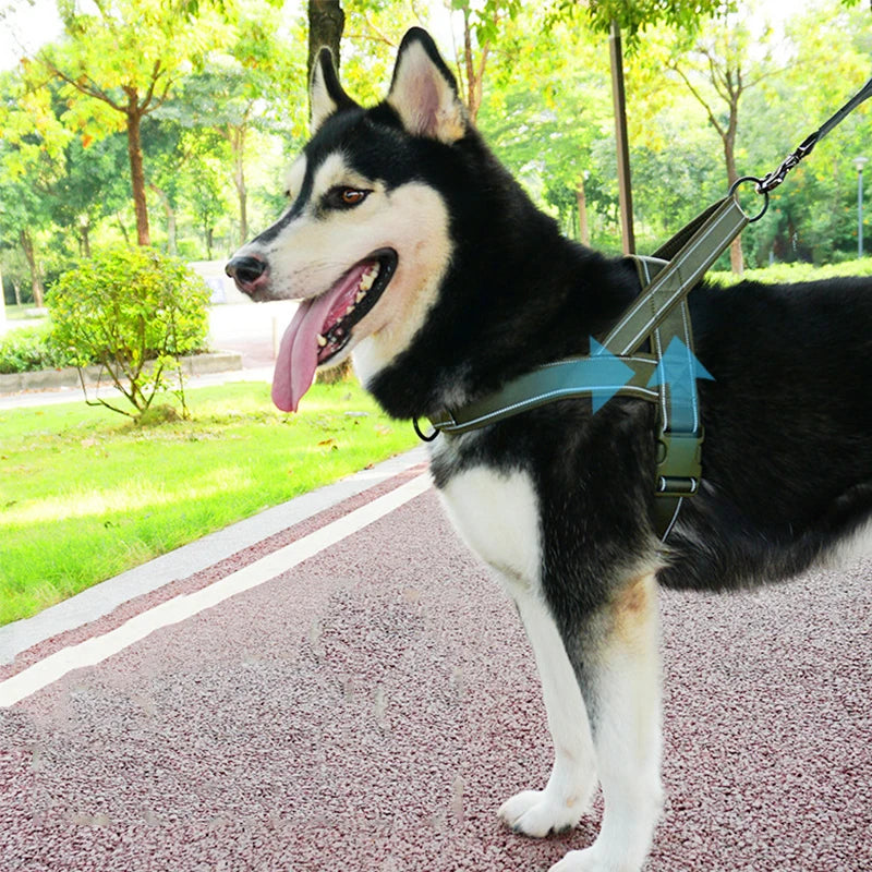 Durable No-Pull Dog Harness – Reflective Pet Harness with Handle