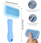Pet Grooming Brush – Dog & Cat Hair Remover Comb for Long Hair