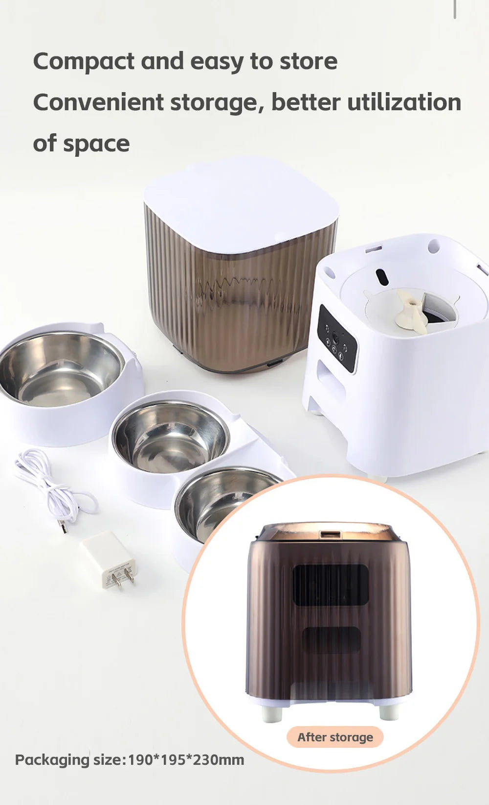Smart Automatic Pet Feeder 5L – Cat & Dog Feeder with Camera & Voice