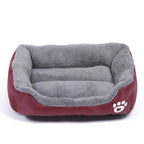 Large Square Pet Bed – Plush Washable Dog & Cat Sofa