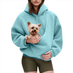 Pet Carrier Hoodie - Hands-Free Wearable Pouch for Small Dogs & Cats
