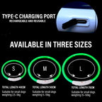 USB Rechargeable LED Dog Collar - 3 Mode Glow Collar for Night Safety