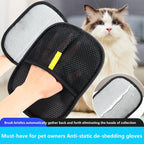 Pet Grooming Gloves - Dual-Sided Deshedding Mitts for Dogs & Cats
