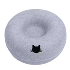 Felt Donut Cat Bed – 2-in-1 Hideaway & Tunnel for Cats