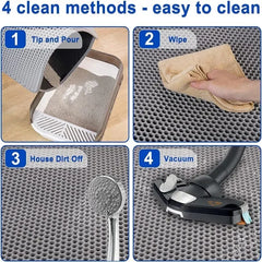 Waterproof Cat Litter Mat – Double Layer Non-Slip Pet Clean Pad