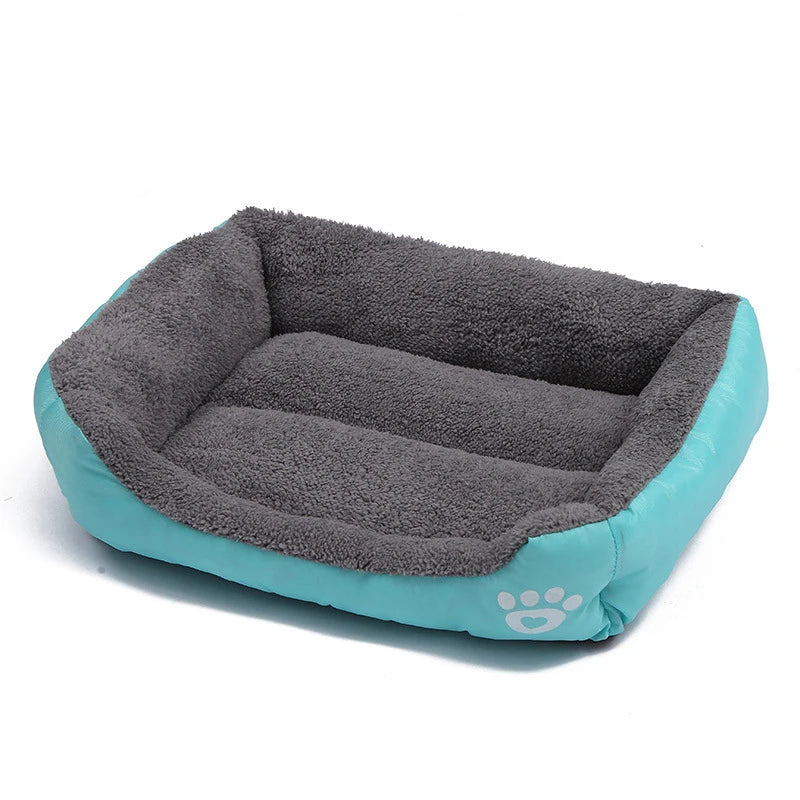 Large Square Pet Bed – Plush Washable Dog & Cat Sofa
