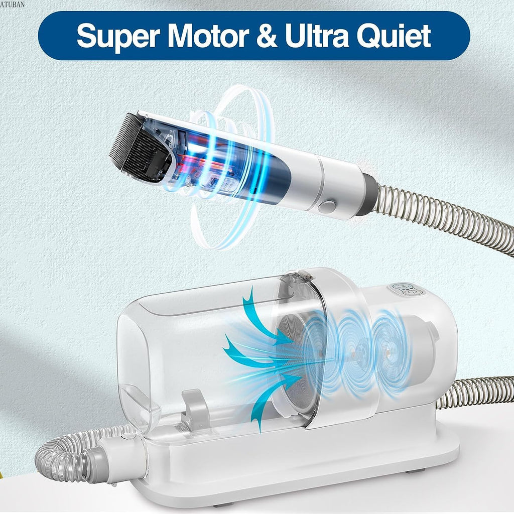 Pet Grooming Vacuum Kit - 2.3L Capacity Hair Collection System