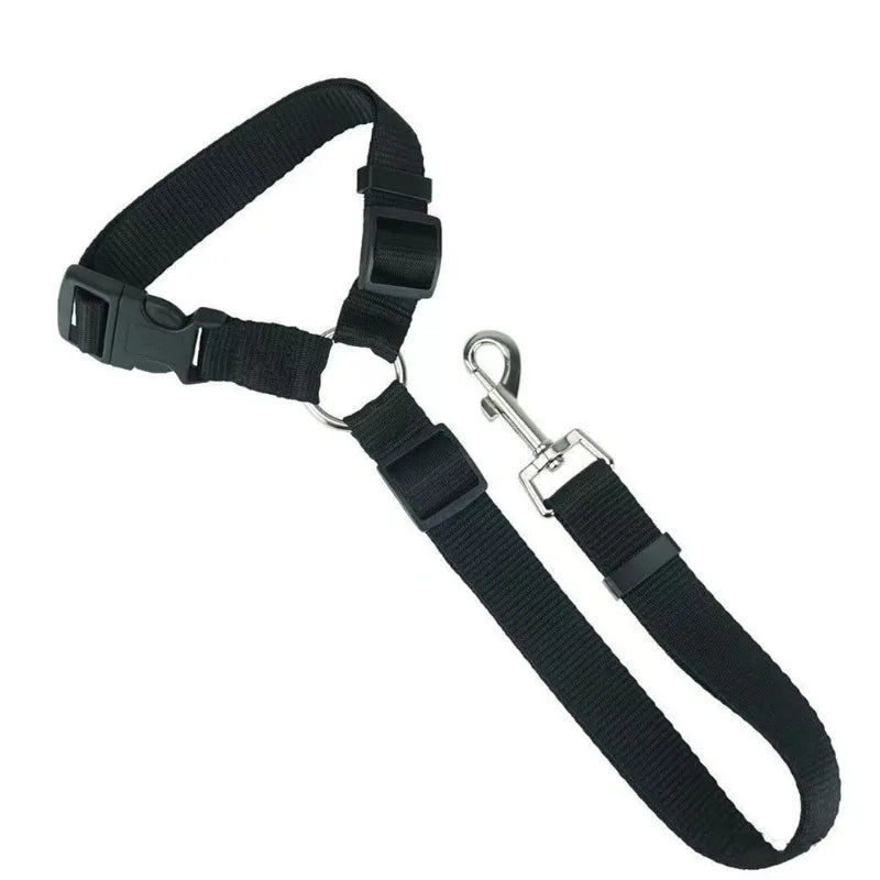 2-in-1 Pet Car Seat Belt & Leash – Adjustable Dog Safety Harness