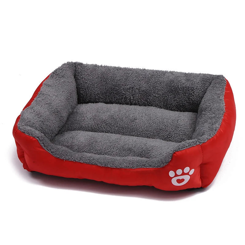 Large Square Pet Bed – Plush Washable Dog & Cat Sofa