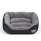 Large Square Pet Bed – Plush Washable Dog & Cat Sofa