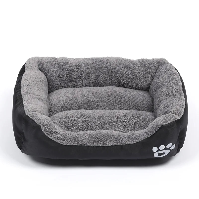 Large Square Pet Bed – Plush Washable Dog & Cat Sofa