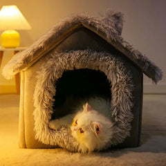 Medium Dog Kennel Bed – Soft Removable Winter Puppy House