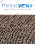 Corrugated Cat Scratching Board with Catnip - Multi-Functional Claw Grinding Plate