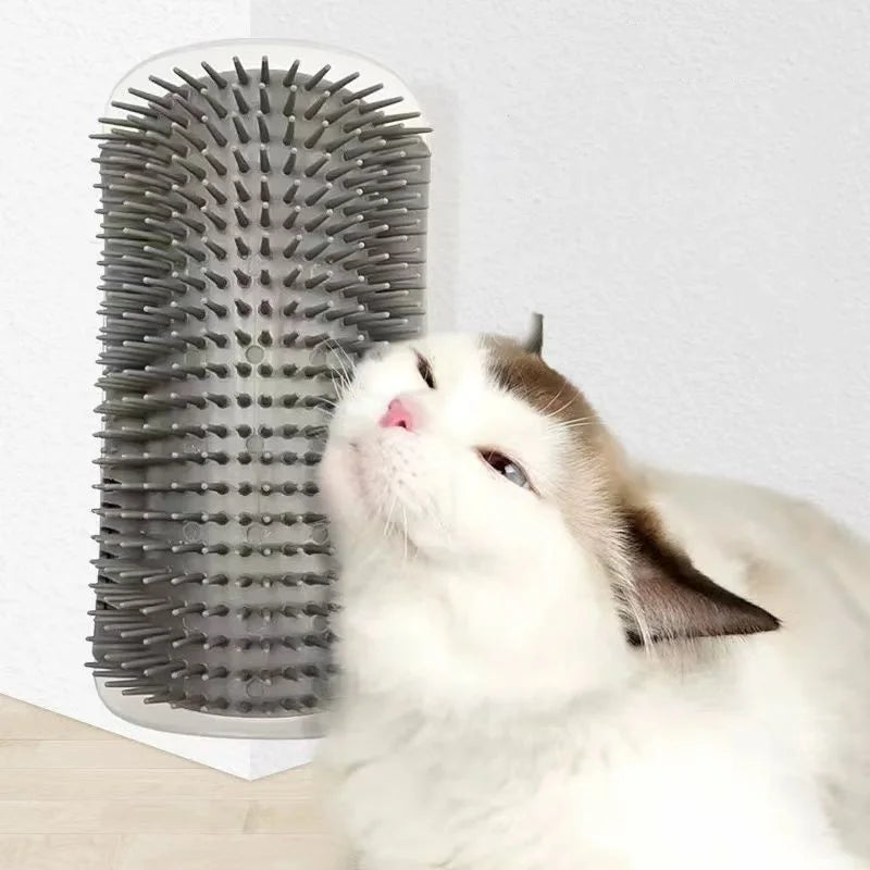 Cat Self-Cleaning Massage Brush – Hair Removal Wall Corner Tool