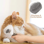 Self-Cleaning Pet Brush for Dogs & Cats – Hair Remover Comb