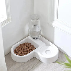 Automatic Pet Water & Food Bowl – Dual-Use Cat & Dog Feeder