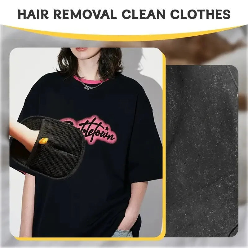 Reusable Pet Hair Removal Gloves – Double Brush Design for Cats & Dogs