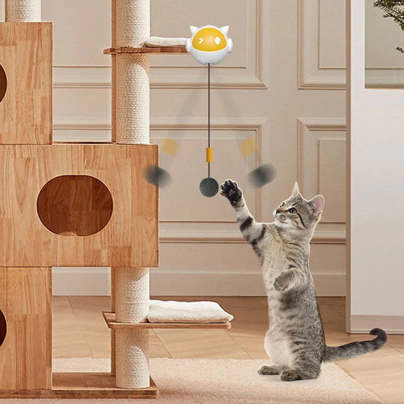 Automatic Lifting Cat Toy - Electric Teaser Ball with Adjustable Clamp