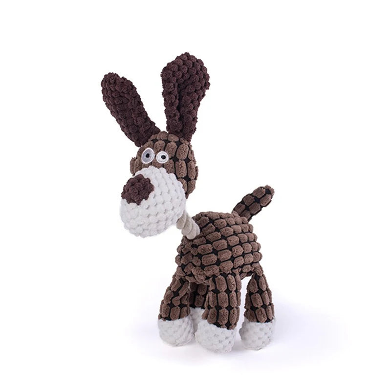 Plush Squeaky Dog Toy – Interactive Chew Toy for Puppies