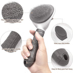Self-Cleaning Pet Brush for Dogs & Cats – Hair Remover Comb