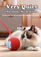 Smart Interactive Cat Ball - Automatic Rolling with Tail & Obstacle Avoidance