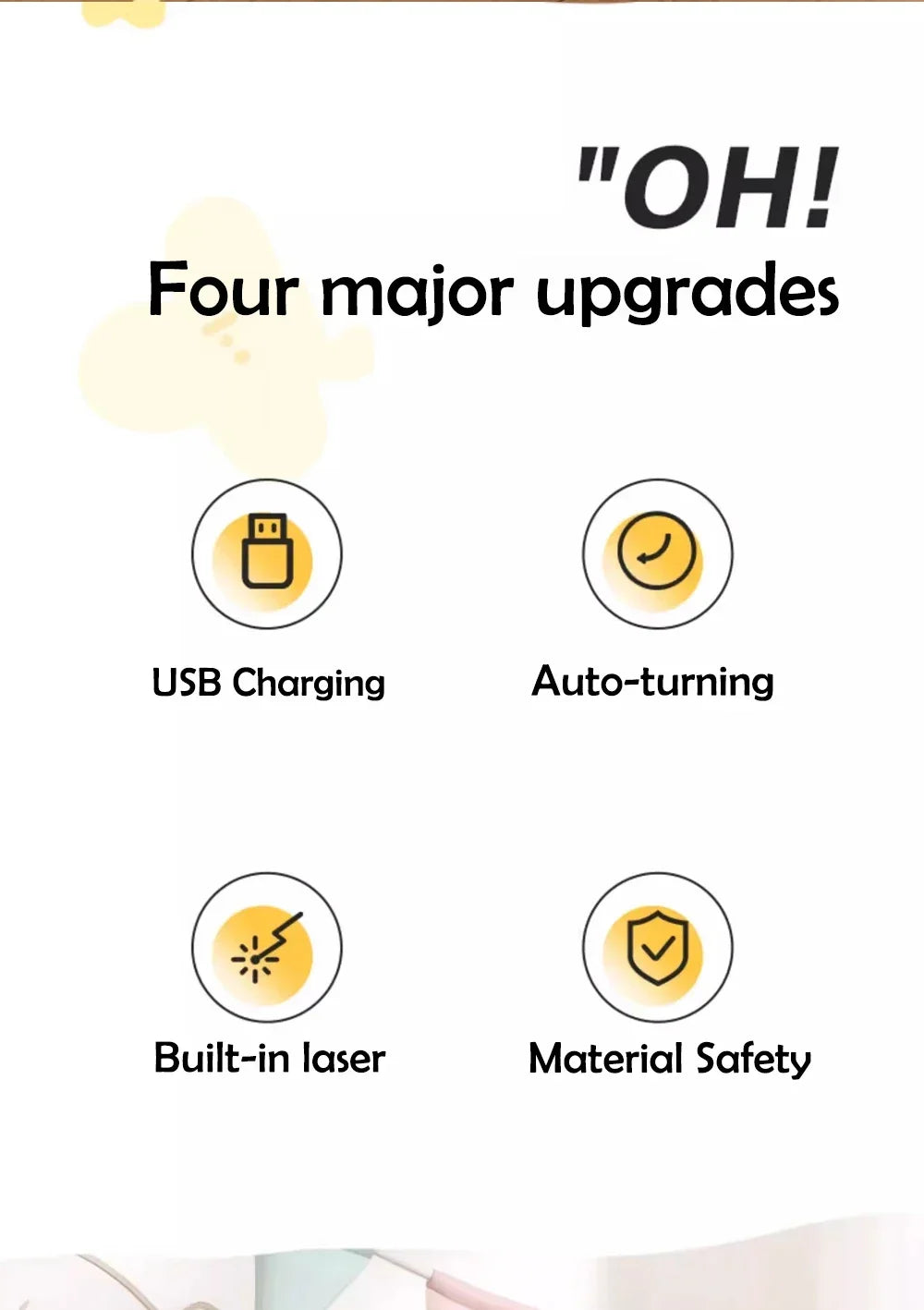 Smart Interactive Cat Ball - Automatic Rolling with Tail & Obstacle Avoidance