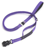 Reflective Bungee Dog Leash – Heavy-Duty No-Pull Leash with Seatbelt