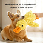 Plush Duck Dog Toy – Bite-Resistant Chew Toy with Squeaker