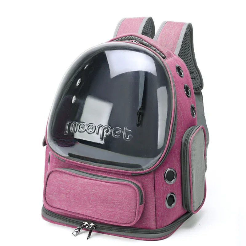 Transparent Cat Carrier Backpack – Breathable Travel Bag for Pets