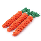 Carrot-Shaped Dog Chew Toy – Durable Rope for Puppies