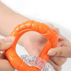 TPR Dog Chew Toy - 3-Ring Tug Toy for Teeth Cleaning & Interactive Play