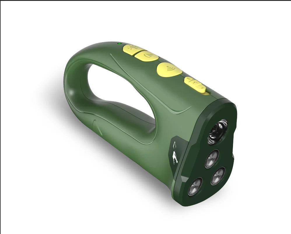 Ultrasonic Dog Training Device - Anti-Bark Deterrent with LED Flashlight