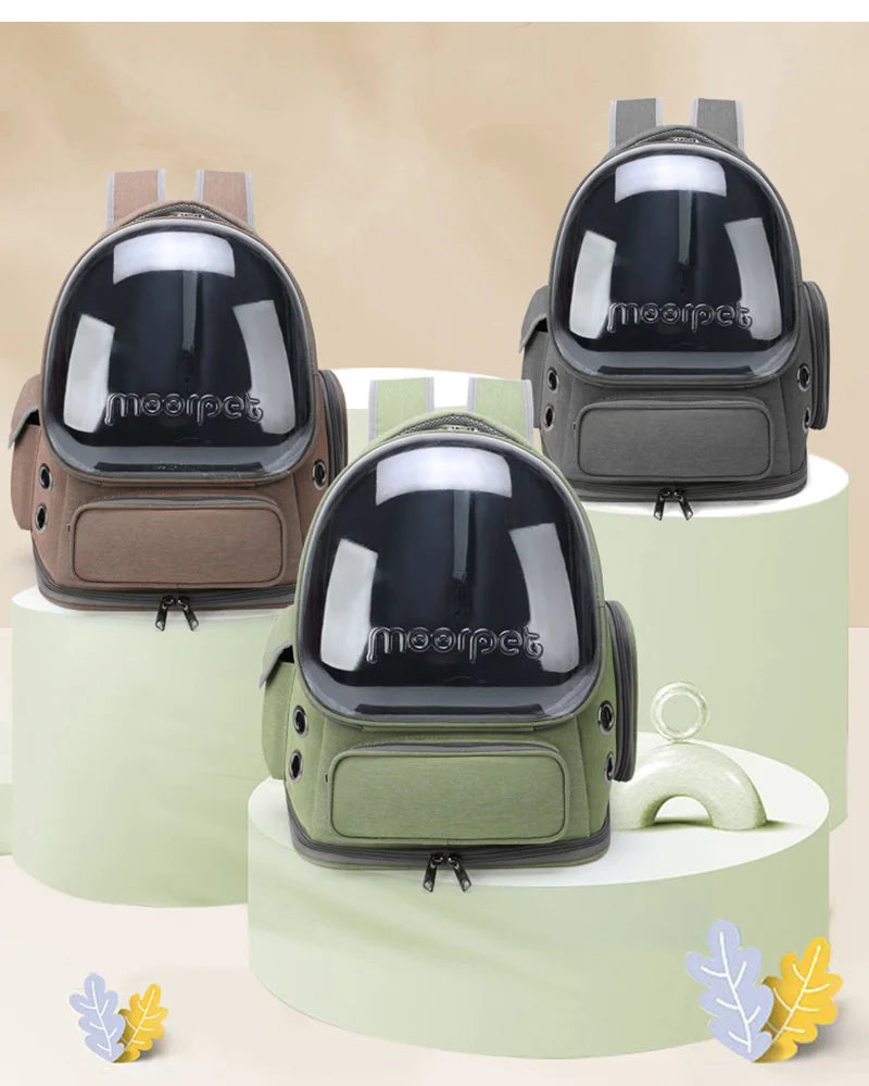 Transparent Cat Carrier Backpack – Breathable Travel Bag for Pets