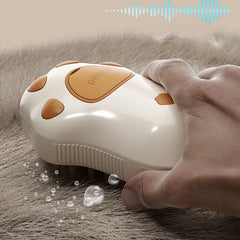 3-in-1 Steamy Pet Brush – Electric Dog & Cat Grooming Comb with Spray