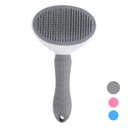 Self-Cleaning Pet Hair Comb – Cat & Dog Grooming Slicker Brush
