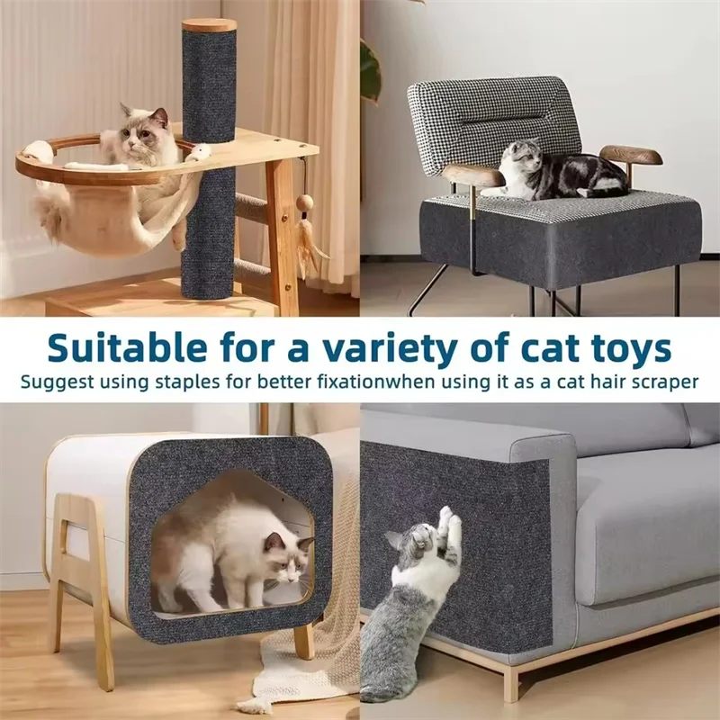 Self-Adhesive Cat Scratch Protector - Cut-to-Size Furniture Protection Mat