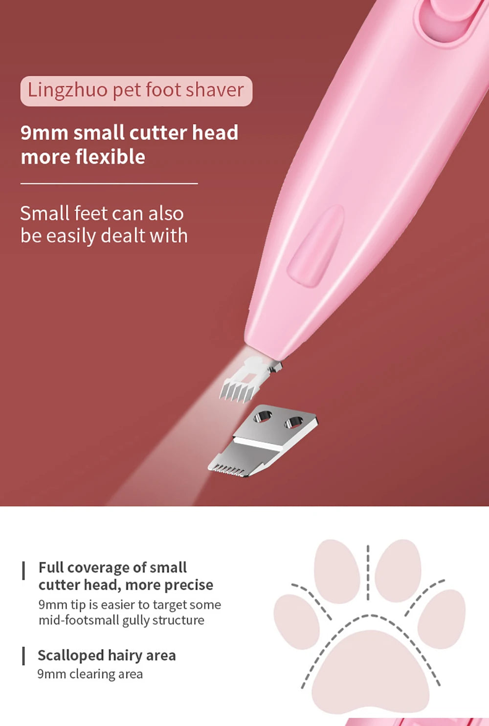 Electric Pet Hair Trimmer – Dog & Cat Grooming Clippers
