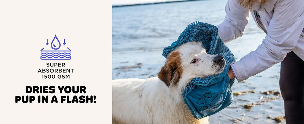 Super Absorbent Pet Bath Towel - Quick-Dry Chenille Dog & Cat Drying Towel