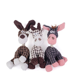 Plush Squeaky Dog Toy – Interactive Chew Toy for Puppies