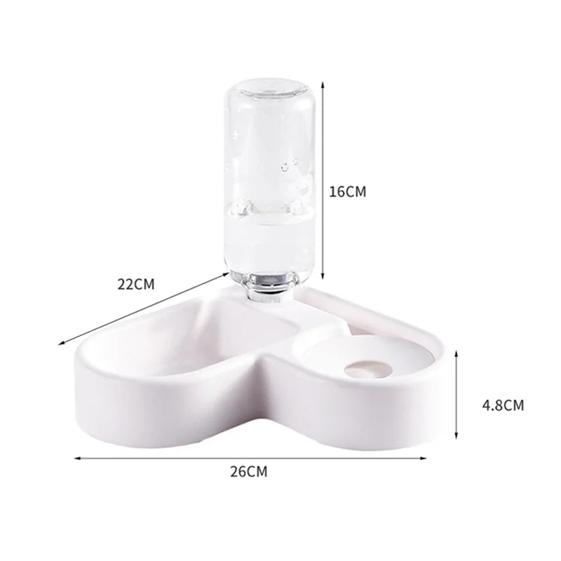 Automatic Pet Water & Food Bowl – Dual-Use Cat & Dog Feeder