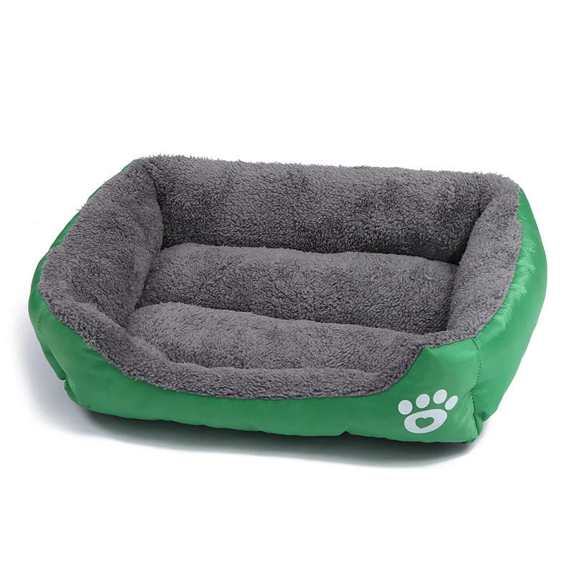 Large Square Pet Bed – Plush Washable Dog & Cat Sofa