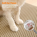 Honeycomb Cat Litter Mat - Double Layer Waterproof & Easy Clean Design