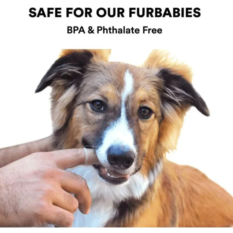 Pet Finger Toothbrush - Super Soft Silicone Teeth Cleaning Tool for Dogs & Cats