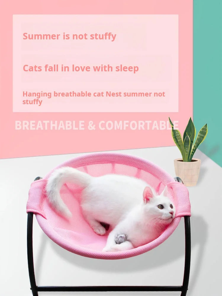 Cat Hammock Bed – Breathable Cooling Cot & Sleeping Sofa