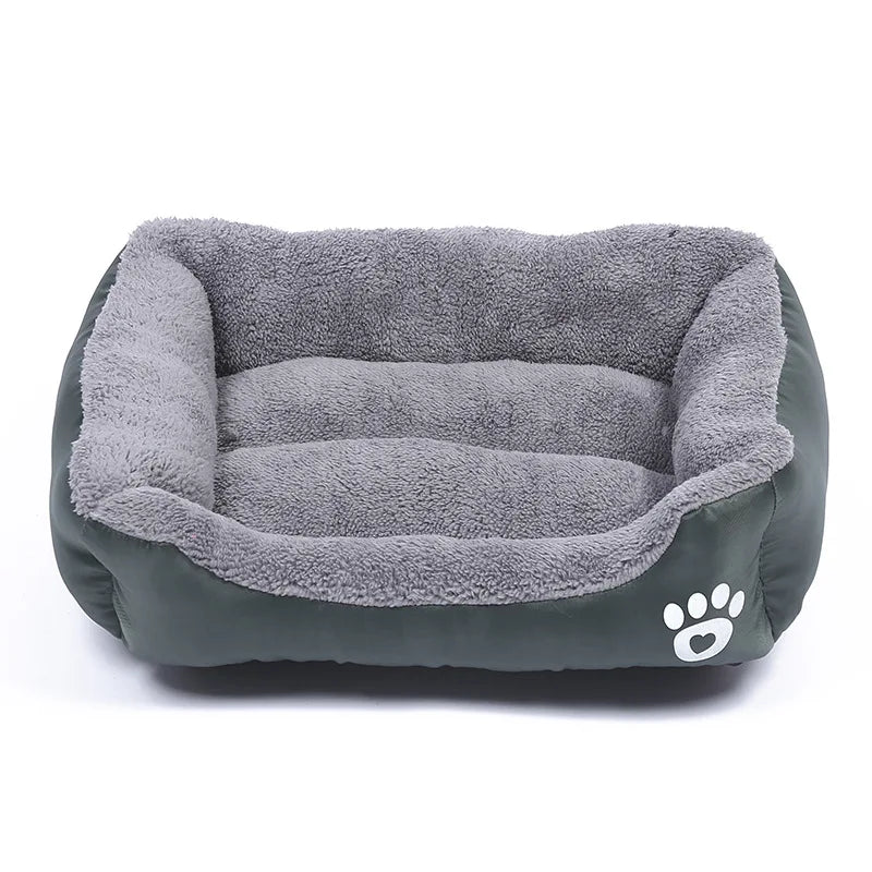 Large Square Pet Bed – Plush Washable Dog & Cat Sofa