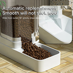 Automatic Cat Feeder & Water Dispenser – Gravity Food Container for Pets