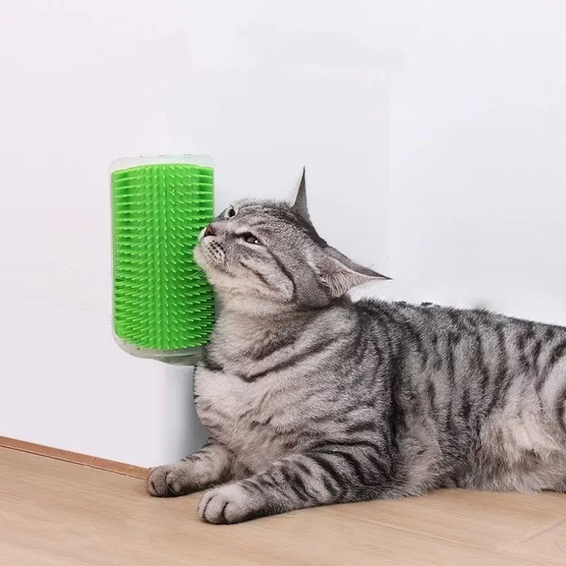 Cat Self-Cleaning Massage Brush – Hair Removal Wall Corner Tool