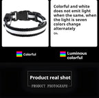 LED Dog Collar – Luminous Nylon Night Safety Collar for Pets