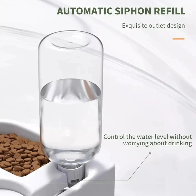 Automatic Pet Water & Food Bowl – Dual-Use Cat & Dog Feeder